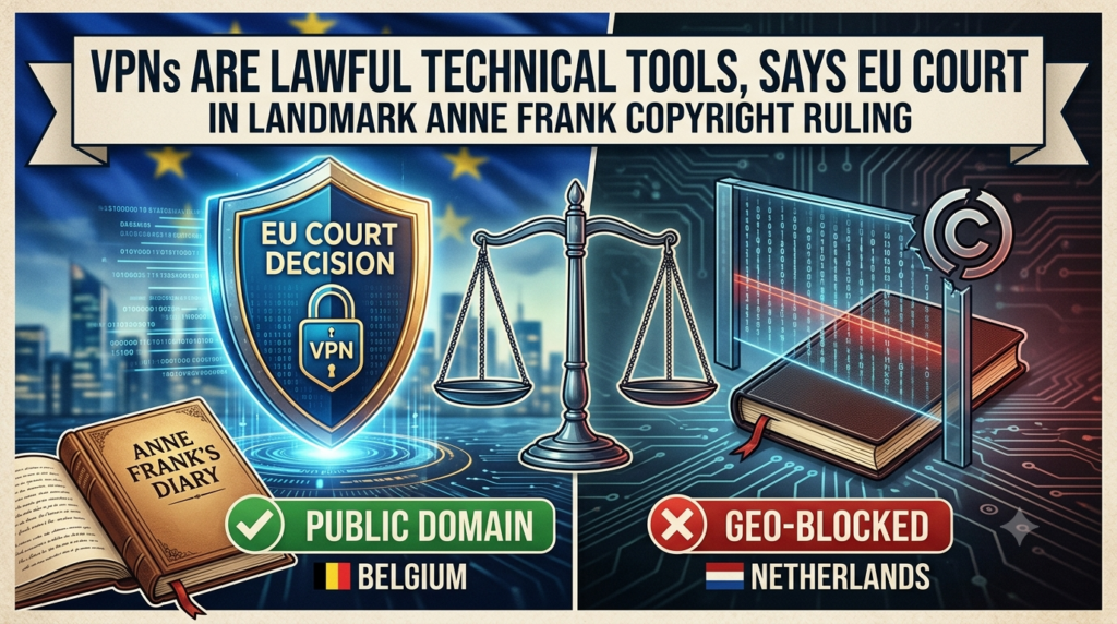 Landmark EU Ruling Protects VPNs and Defines Geo-Blocking Boundaries in Anne Frank Copyright Case